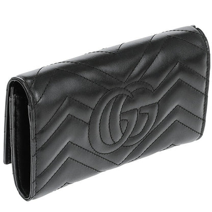 グッチ 長財布 レディース ブランド GUCCI レザー 443436-DTD1T 1000 ブラック ウォレット 高級 おしゃれ プレゼント 実用的