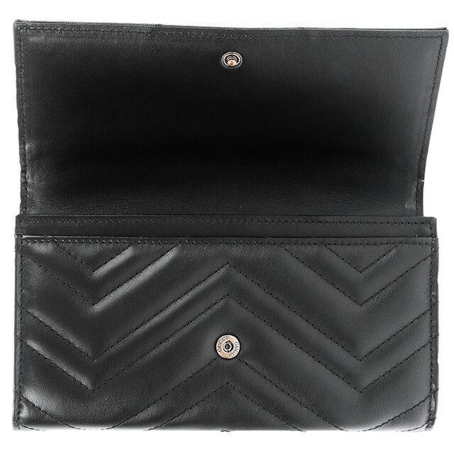 グッチ 二つ折り財布 メンズ ブランド GUCCI レザー 473922-A7M0N 1000 ブラック ウォレット 高級 おしゃれ プレゼント 実用的