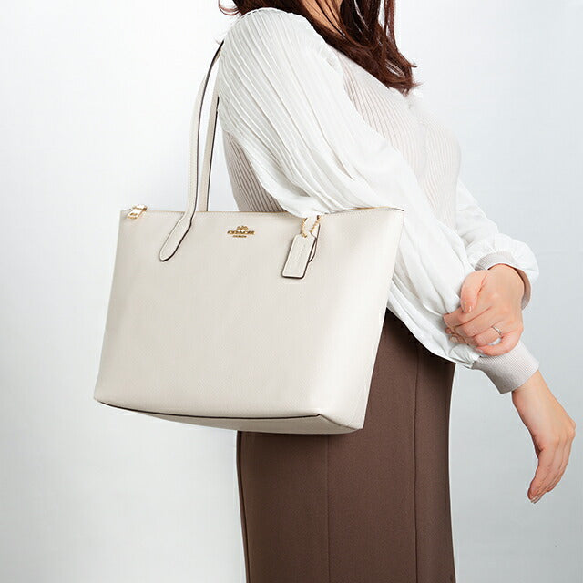 Coach tote bag ladies brand COACH leather INDONESIA 4454 IMCHK white lightweight handbag luxury stylish present women practical cute