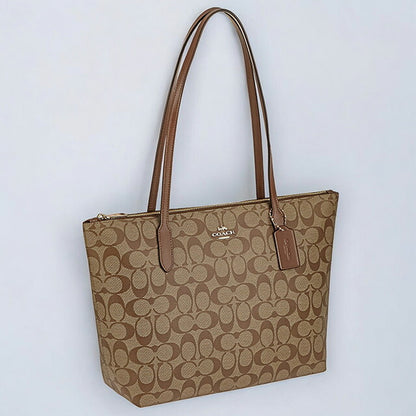 コーチ トートバッグ レディース ブランド COACH シグネチャー 4455 IME74 1 ベージュ/ライトブラウン 4455-IME74-1