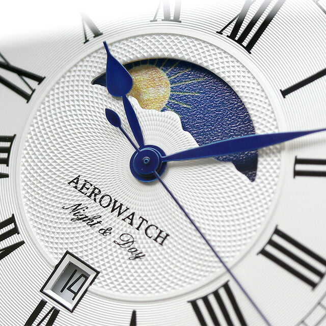 アエロウォッチ クオーツ 懐中時計 AEROWATCH 44829 AA01 アナログ ホワイト 白 スイス製 44829-AA01