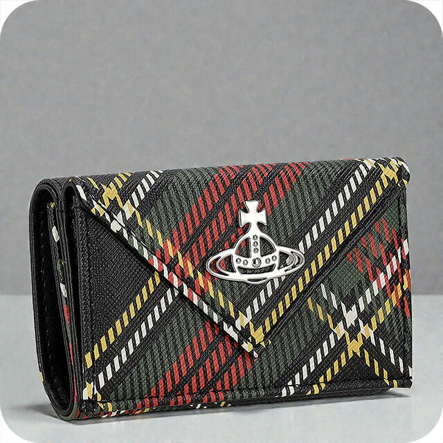 ヴィヴィアン・ウエストウッド 三つ折り財布 レディース ブランド Vivienne Westwood 5115002FW-S0022 CHELSEA TARTAN マルチカラー ウォレット 高級 おしゃれ プレゼント 実用的
