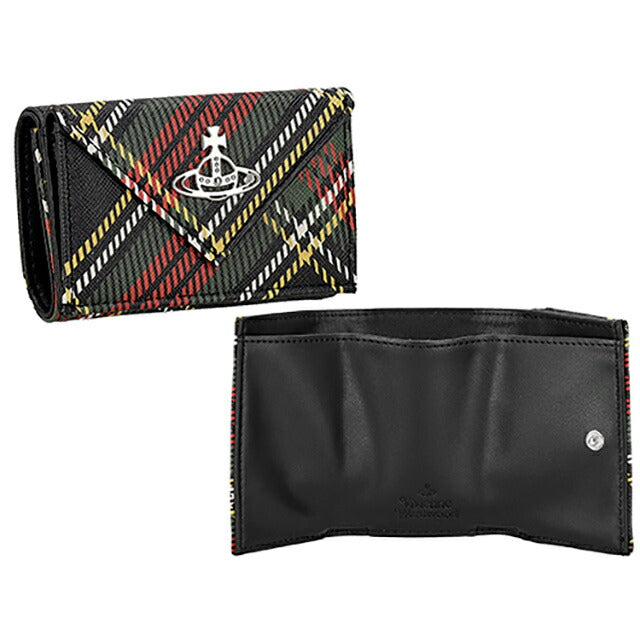 ヴィヴィアン・ウエストウッド 三つ折り財布 レディース ブランド Vivienne Westwood 5115002FW-S0022 CHELSEA TARTAN マルチカラー ウォレット 高級 おしゃれ プレゼント 実用的