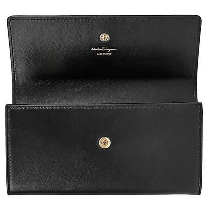 Ferragamo long wallet ladies brand Ferragamo ITALY 22D999 NER black
