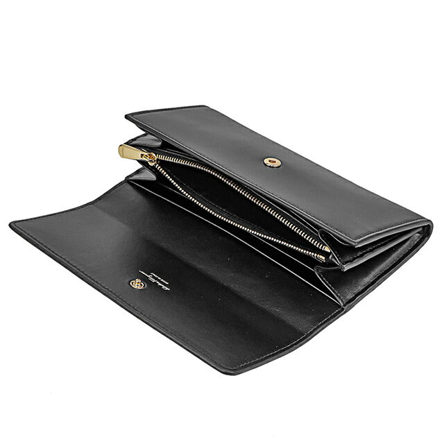 Ferragamo long wallet ladies brand Ferragamo ITALY 22D999 NER black