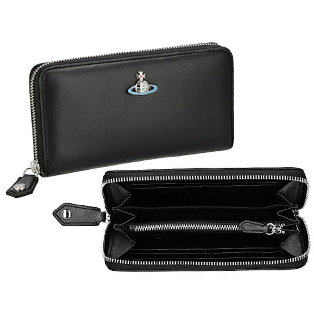 Vivienne Westwood ブラックレザー長財布 Vivienne Westwood レザーブラック長財布 - メルカリ
