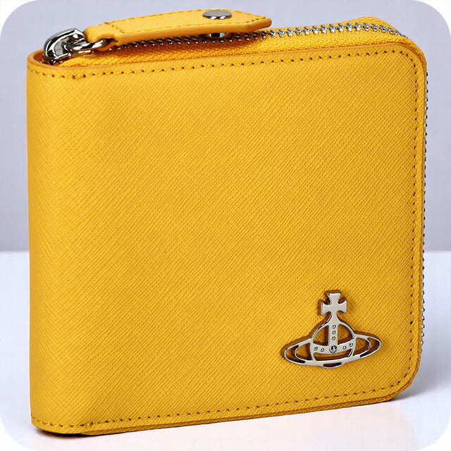 ヴィヴィアン・ウエストウッド 二つ折り財布 レディース ブランド Vivienne Westwood 51010043 イエロー 51010043SAFF-YEL-E401