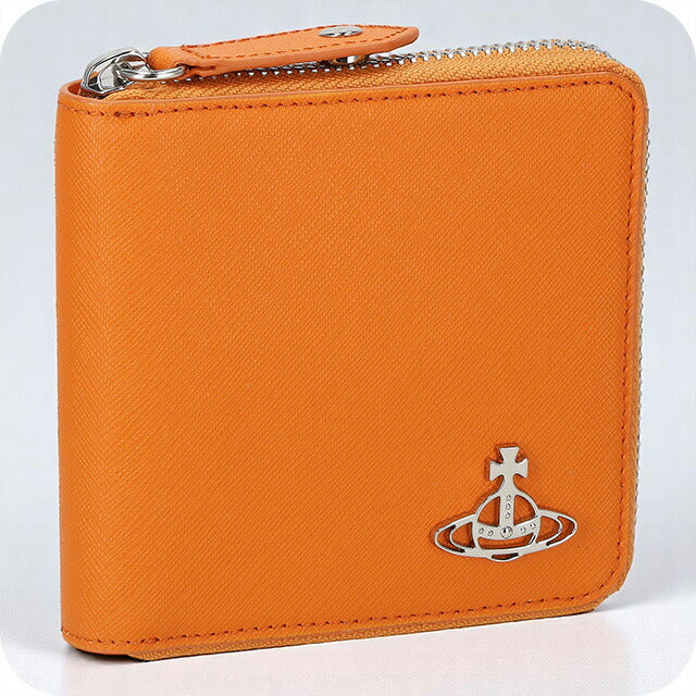 ヴィヴィアン・ウエストウッド 二つ折り財布 レディース ブランド Vivienne Westwood 51010043 オレンジ 51010043SAFF-ORG-F401