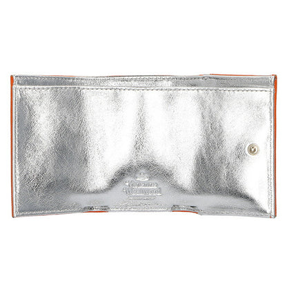 ヴィヴィアン・ウエストウッド 三つ折り財布 レディース ブランド Vivienne Westwood レザー 51150009 オレンジ/シルバー 51150009SAFF-ORG-F401