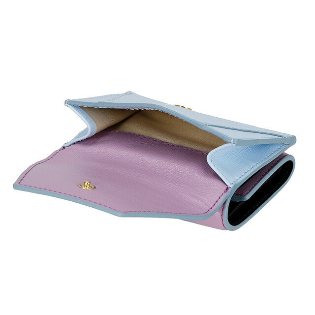 マルニ 三つ折り財布 レディース ブランド MARNI PFMO0056U1-P2644 パープル/ブルー PFMO0056U1P2644-Z639B
