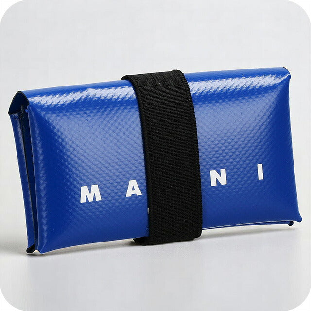 マルニ 三つ折り財布 メンズ ブランド MARNI PFMI0007U2-P3572 ブルー PFMI0007U2P3572-00B56