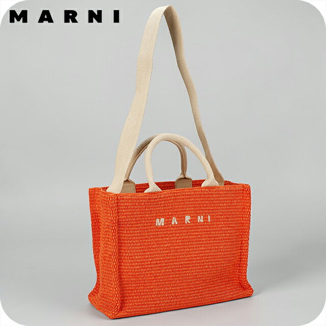 マルニ ハンドバッグ レディース ブランド MARNI ITALY SHMP0077U0-P3860 00R17 オレンジ 軽量 小さめ 手提げ 高級 おしゃれ プレゼント 女性 実用的 かわいい