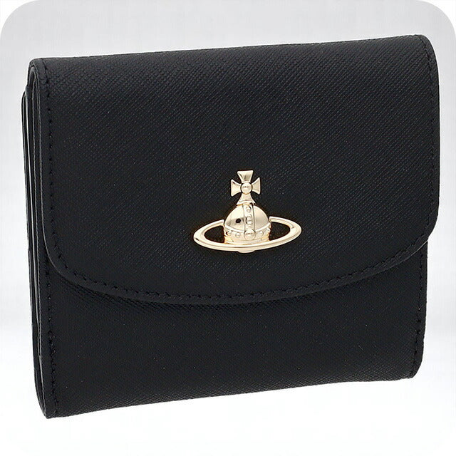 ヴィヴィアン・ウエストウッド 二つ折り財布 レディース ブランド Vivienne Westwood 51150003 ブラック 51150003SAFF-BLK-N403