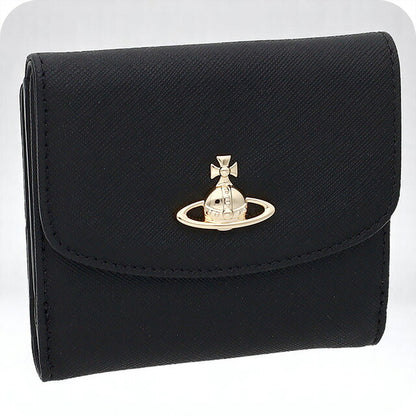 ヴィヴィアン・ウエストウッド 二つ折り財布 レディース ブランド Vivienne Westwood 51150003 ブラック 51150003SAFF-BLK-N403