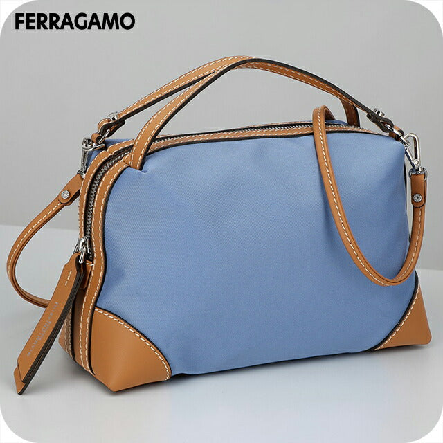 ジャンニキアリーニ ハンドバッグ レディース ブランド GIANNI CHIARINI ITALY BS 8648 TRENCH VAR.AZZURRO ブルー/ブラウン 軽量 小さめ 手提げ 高級 おしゃれ プレゼント 女性 実用的 かわいい