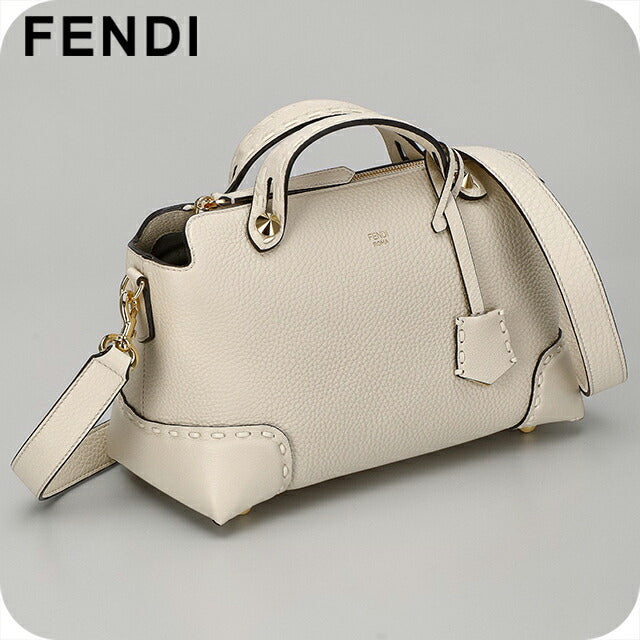 FENDI Handbag Ladies Brand FENDI Leather ITALY 8BL146-0ANT2 F0VWM White Lightweight Small Handbag Luxury Stylish Present Women Practical Cute