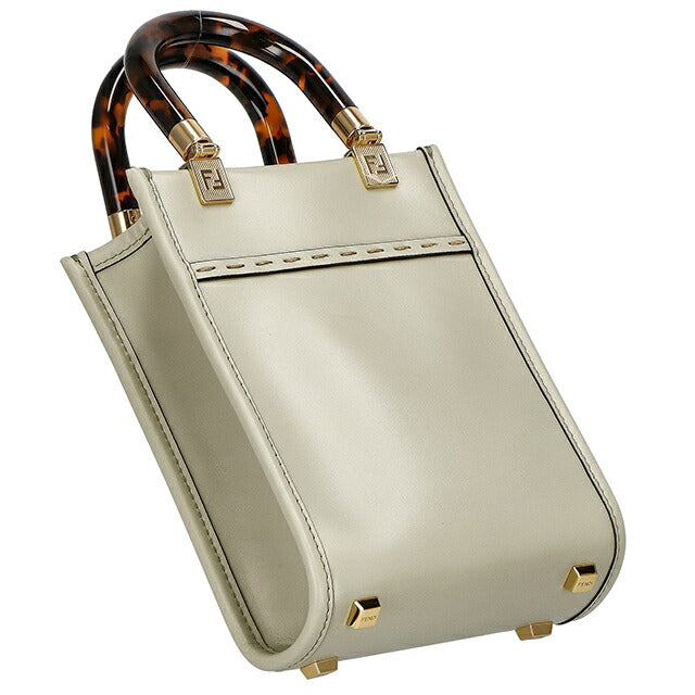 フェンディ ハンドバッグ レディース ブランド FENDI レザー ITALY 8BS051-0ABVL F1K3B GREEN TEA 軽量 小さめ 手提げ 高級 おしゃれ プレゼント 女性 実用的 かわいい