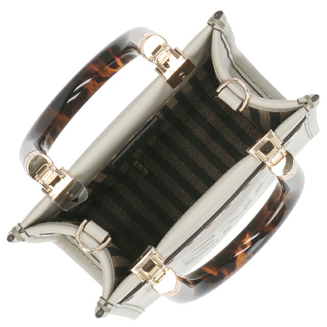 FENDI 手提包 女士品牌 FENDI 皮革 ITALY 8BS051-0ABVL F1K3B 绿茶 轻便小号手提包 奢华时尚礼物 女士实用可爱