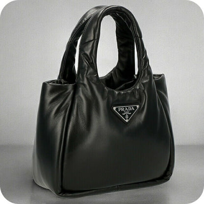 プラダ ハンドバッグ レディース ブランド PRADA 1BG412 ブラック 1BG412N-SOFTOVO-NER