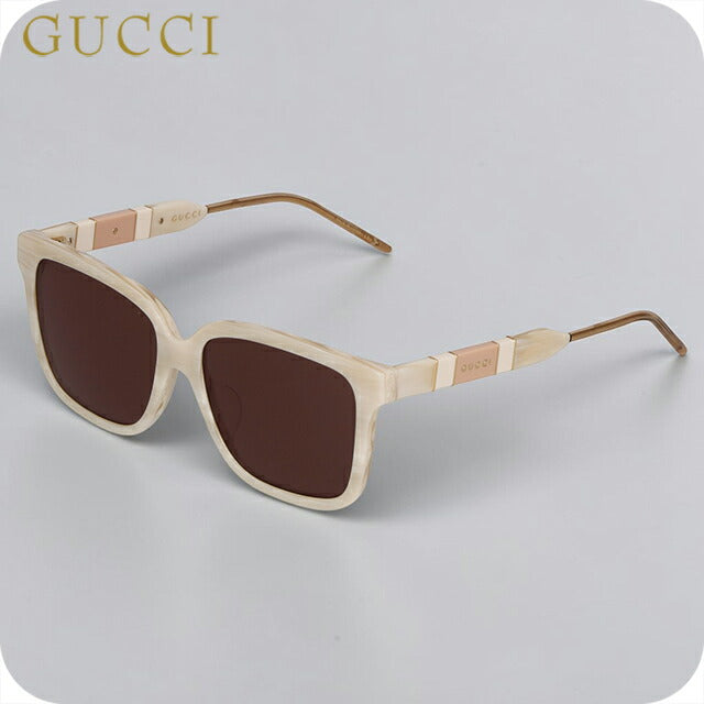 GUCCI グッチホワイトサングラス 付属ケース付き グッチ サングラス レディース ブランド GUCCI JAPAN GG0599SA 005