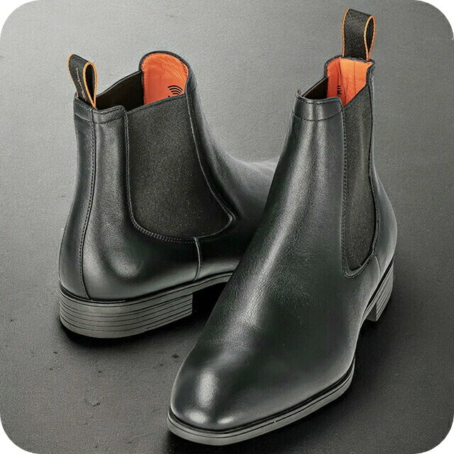 サントーニ サイドゴアブーツ メンズ ブランド Santoni レザー MGSI13414-SMAIC ブラック MGSI13414SMAIC-LBN01-9