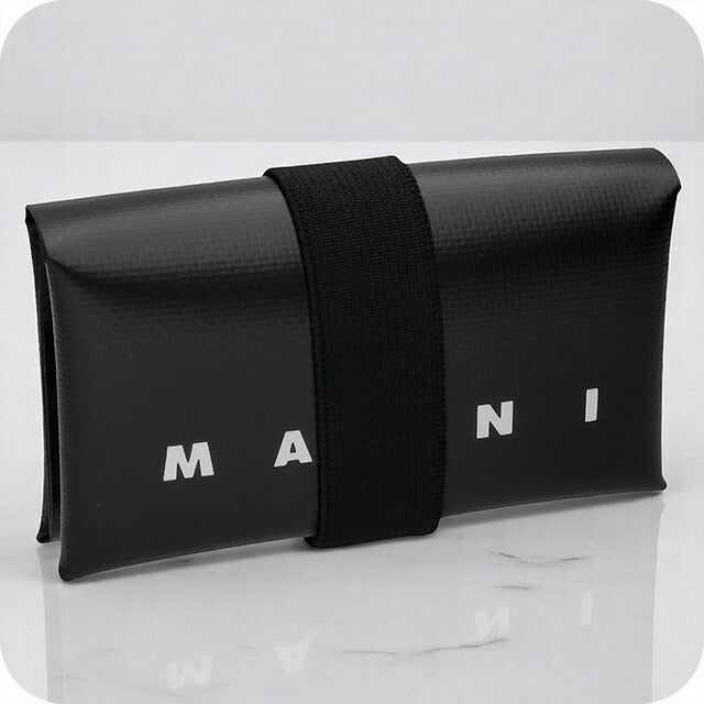 マルニ 三つ折り財布 メンズ レディース ブランド MARNI PFMI0007U2-P5769 ブラック PFMI0007U2P5769-01N99