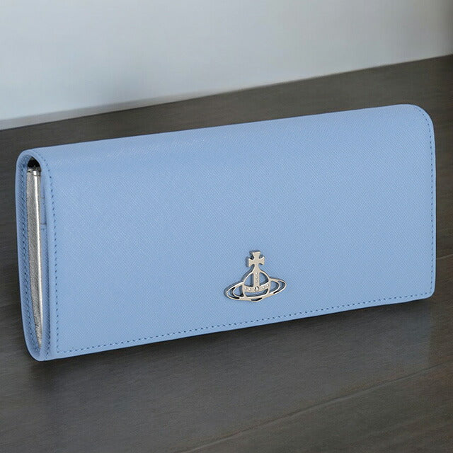 ヴィヴィアン・ウエストウッド 長財布 レディース ブランド Vivienne Westwood 51120005 ライトブルー 51120005SAFF-LBL-K403