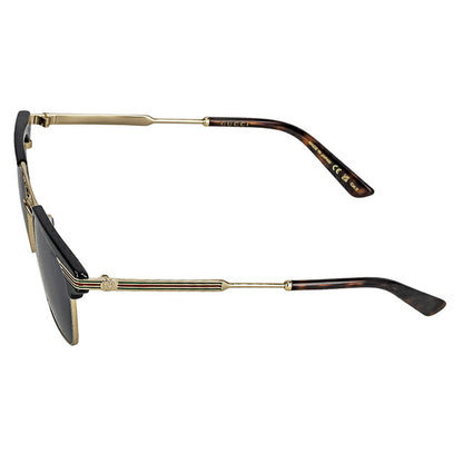 古驰太阳镜男士品牌 GUCCI GG0287S 001 黑色/金色