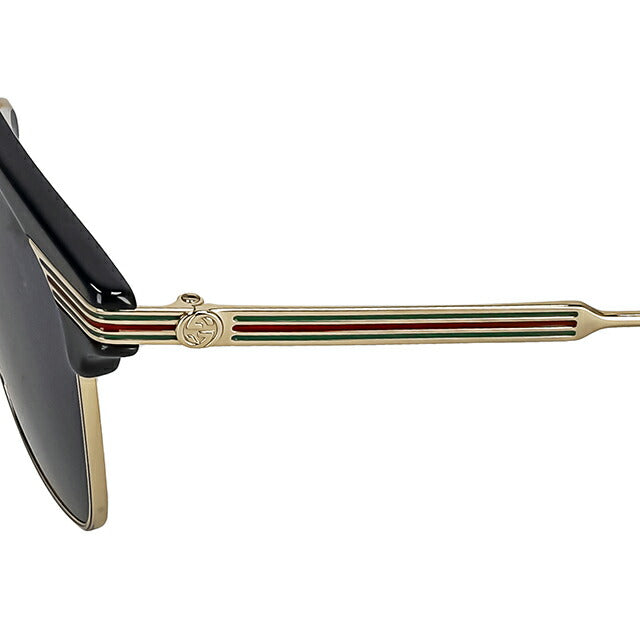古驰太阳镜男士品牌 GUCCI GG0287S 001 黑色/金色