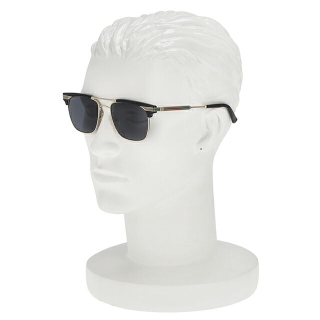 古驰太阳镜男士品牌 GUCCI GG0287S 001 黑色/金色