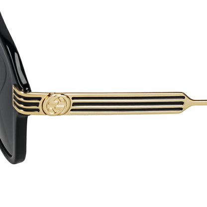 グッチ サングラス メンズ ブランド GUCCI JAPAN GG0587S 001 ブラック/ゴールド