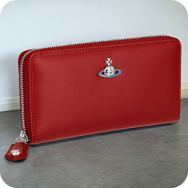 ヴィヴィアン・ウエストウッド 長財布 レディース ブランド Vivienne Westwood レザー 51050023 レッド 51050023NAPPA-RD-SV-H404