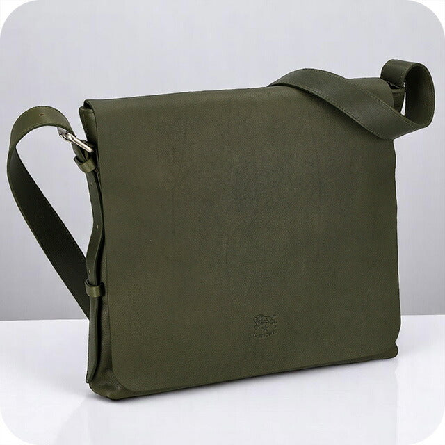 イルビゾンテ ショルダーバッグ メンズ ブランド IL BISONTE BME039PO0001 カーキグリーン BME039PO0001-GR387-N