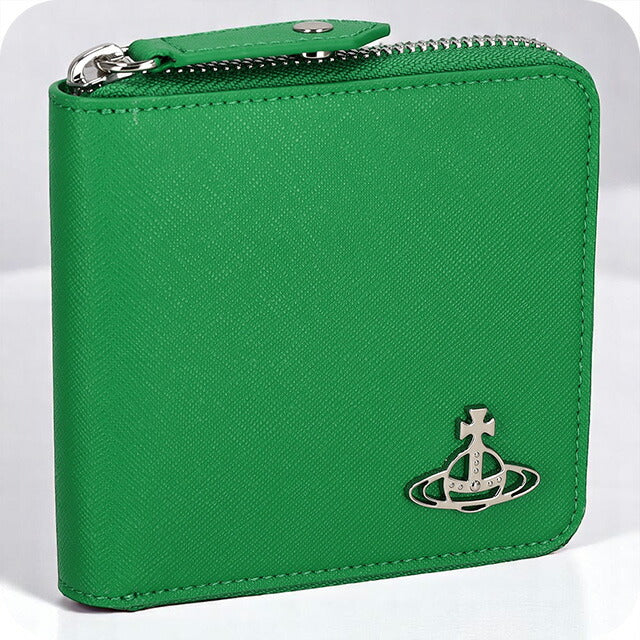 ヴィヴィアン・ウエストウッド 二つ折り財布 レディース ブランド Vivienne Westwood 51010043U グリーン 51010043USAFFBI-BRIGR-M401