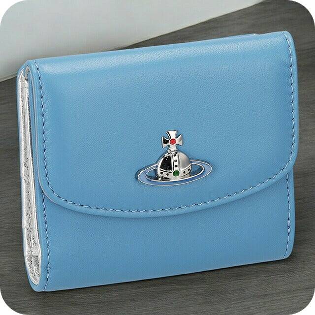 ヴィヴィアン・ウエストウッド 二つ折り財布 レディース ブランド Vivienne Westwood 5115002BU ブルー 5115002BUNAPPA-BLU-K402