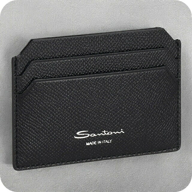 サントーニ カードケース メンズ レディース ブランド Santoni UFPPA2377-FOAN ブラック UFPPA2377FOAN-CFN01