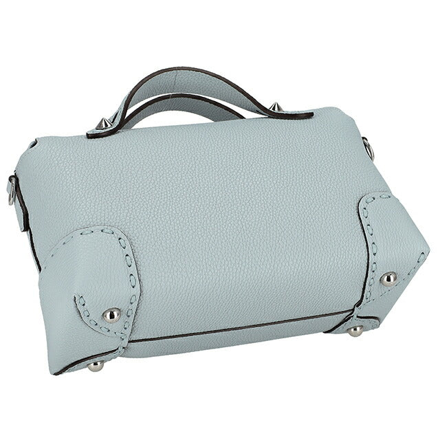 FENDI Handbag Ladies Brand FENDI Leather ITALY 8BL146-0ARBB F1NQ0 Light Blue Lightweight Small Handbag Luxury Stylish Present Women Practical Cute