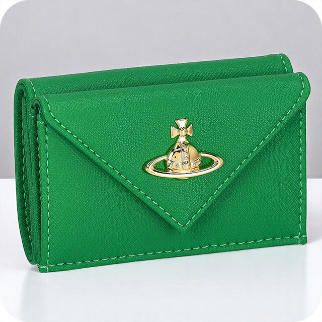 ヴィヴィアン・ウエストウッド 三つ折り財布 レディース ブランド Vivienne Westwood 51010057U グリーン 51010057USAFFBI-BRIGR-M401