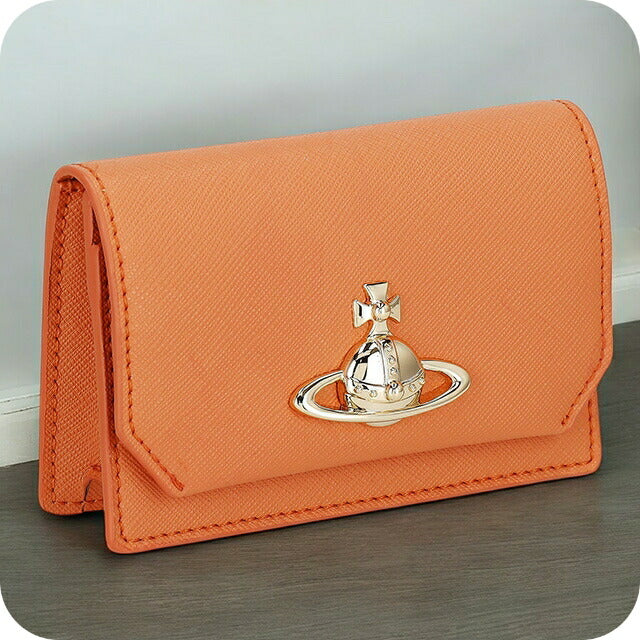 ヴィヴィアン・ウエストウッド 名刺入れ レディース ブランド Vivienne Westwood 5112001JU オレンジ 5112001JUSAFFBI-ORG-F401
