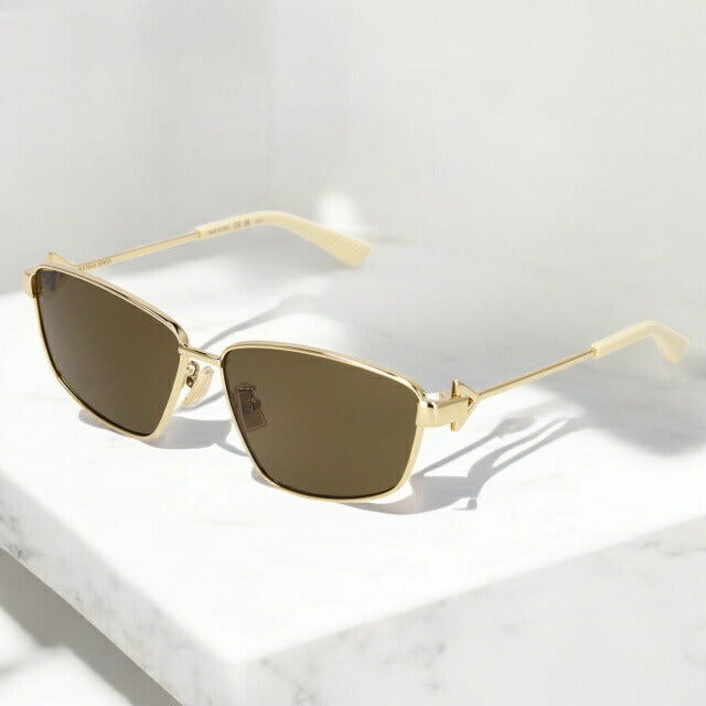 ボッテガ・ヴェネタ サングラス レディース ブランド BOTTEGA VENETA BV1185S ゴールド/ブラウン BV1185S-002-SMT-SUN-LDY