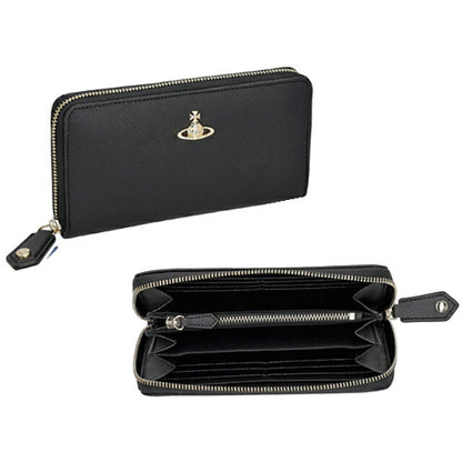 ヴィヴィアン ウエストウッド 長財布 レディース ブランド Vivienne Westwood サフィアーノプレーン ロゴ 5106005BW S0021 N402 5106005BW-S0021-N402