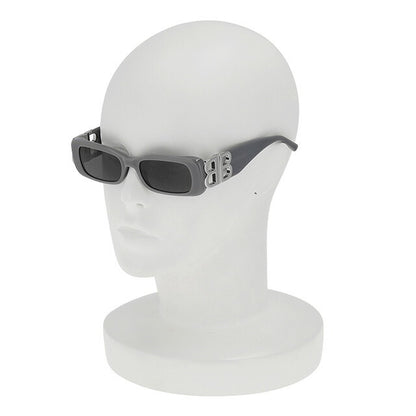 バレンシアガ サングラス メンズ レディース ブランド BALENCIAGA BB0099SA グレー BB0099SA-001-ASI-SUN-UNI