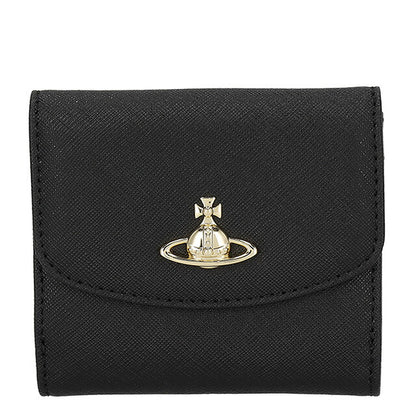 ヴィヴィアン・ウエストウッド 二つ折り財布 レディース ブランド Vivienne Westwood レザー 51150032W-L001N ブラック 51150032W-L001N-N402