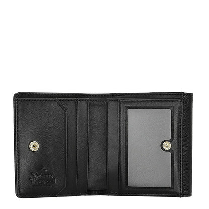 ヴィヴィアン・ウエストウッド 二つ折り財布 レディース ブランド Vivienne Westwood レザー 51150032W-L001N ブラック 51150032W-L001N-N402