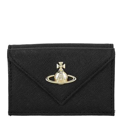 ヴィヴィアン・ウエストウッド 三つ折り財布 レディース ブランド Vivienne Westwood レザー 5115002EW-L001N ブラック 5115002EW-L001N-N402