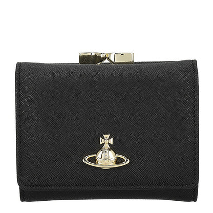 ヴィヴィアン・ウエストウッド 三つ折り財布 レディース ブランド Vivienne Westwood レザー 5115002MW-L001N ブラック 5115002MW-L001N-N402