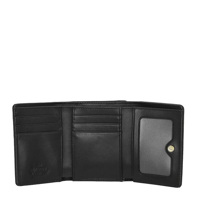 ヴィヴィアン・ウエストウッド 三つ折り財布 レディース ブランド Vivienne Westwood レザー 5115002MW-L001N ブラック 5115002MW-L001N-N402