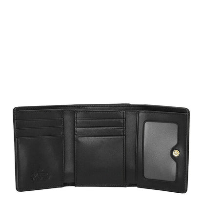 ヴィヴィアン・ウエストウッド 三つ折り財布 レディース ブランド Vivienne Westwood レザー 5115002MW-L001N ブラック 5115002MW-L001N-N402