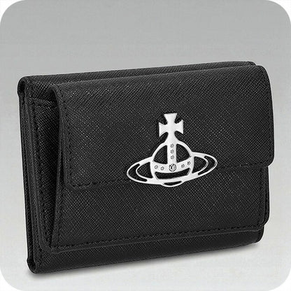 ヴィヴィアン・ウエストウッド 三つ折り財布 レディース ブランド Vivienne Westwood レザー 5115002UW-L001N ブラック 5115002UW-L001N-N401