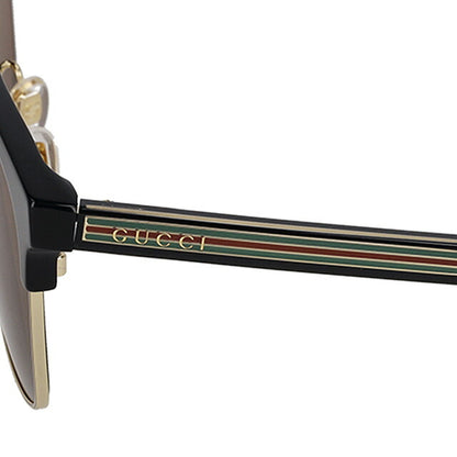 グッチ サングラス メンズ ブランド GUCCI GG0382S ゴールド/ブラック GG0382S-002-INT-SUN-MEN